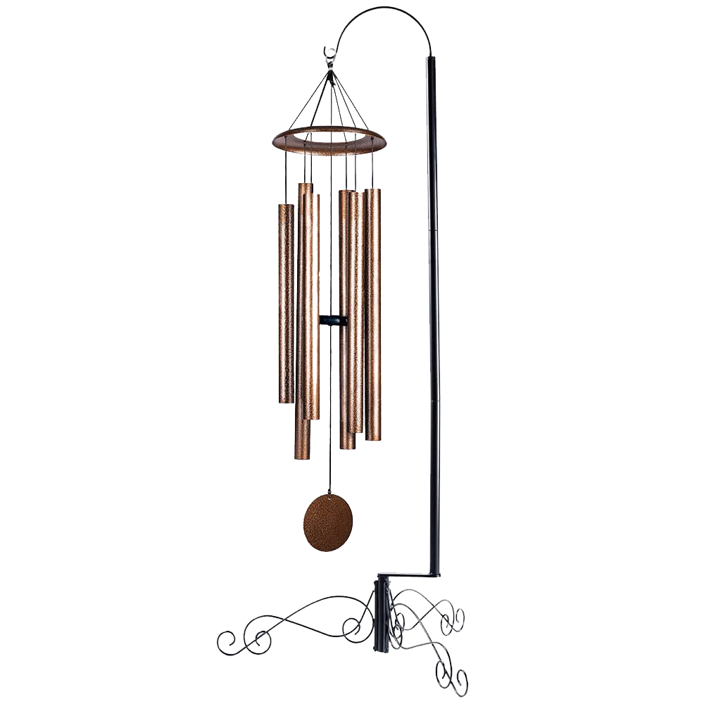 Wind Chime Stand for Extra Large Windchimes Lantern Hanging Plant 59 Inch Black 1pc